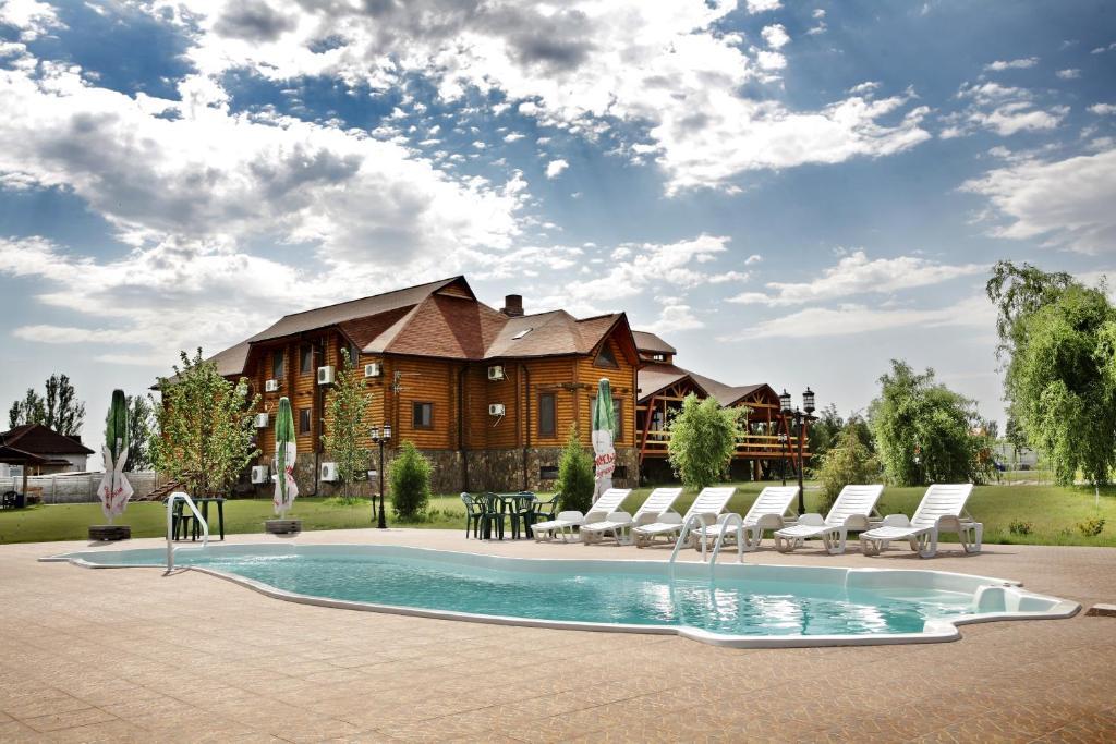 Panska Hata Hotel Nyzhnya Khortytsya Exterior photo